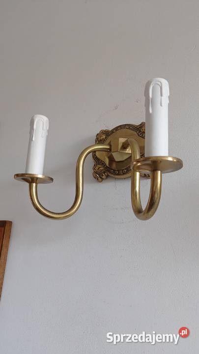 Stare mosiężne kinkiety Włocławek