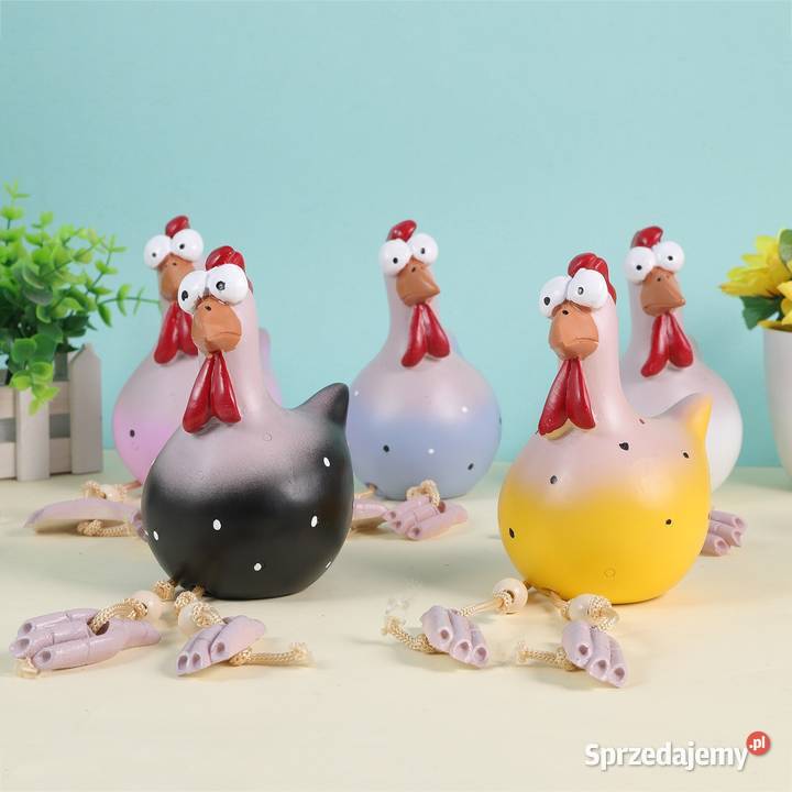 Ozdoba ogrodowa kurczak Hilde z żywicy Zawiercie sprzedam