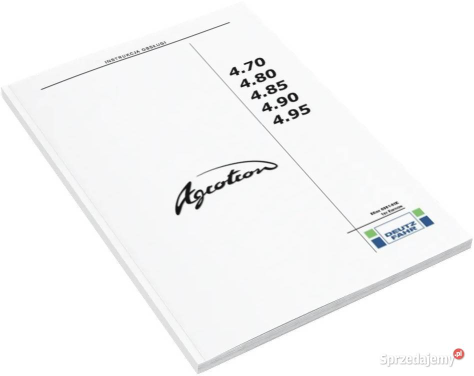 Deutz Agrovector 377 Instrukcja katalog napraw Pozostałe wielkopolskie