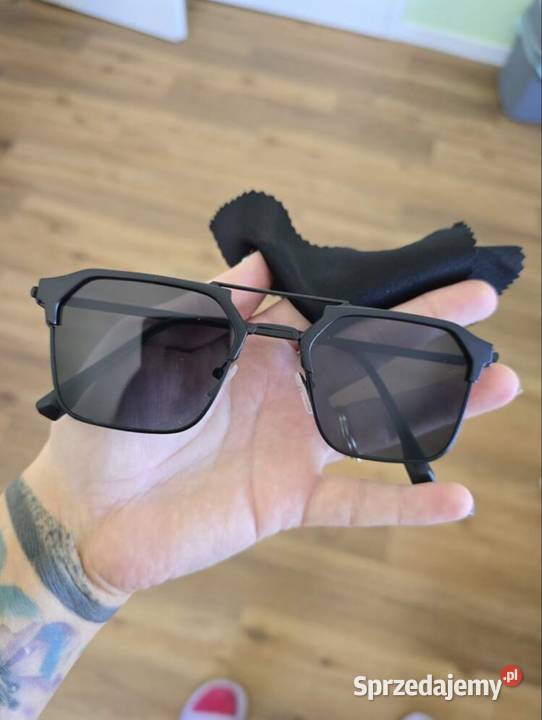 1 metalowe okulary czarne unisex Warszawa