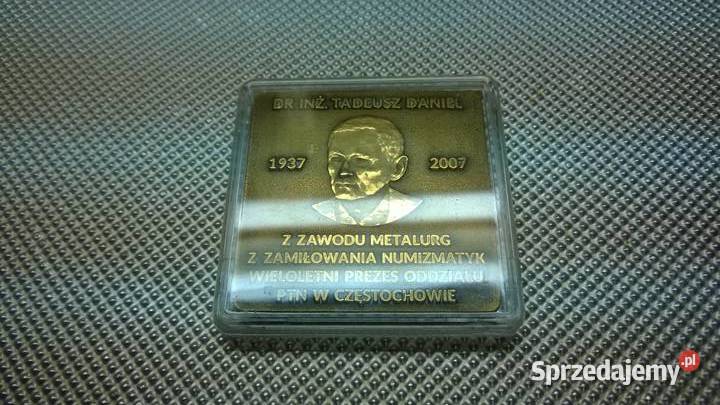 Plakieta Dr inż Tadeusz Daniel mazowieckie