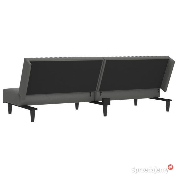 2osobowa sofa szara sztuczna skóra WM375949