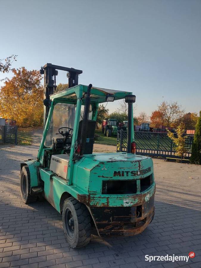 Wózek widłowy Mitsubishi diesel 5 ton udźwigu Sośno