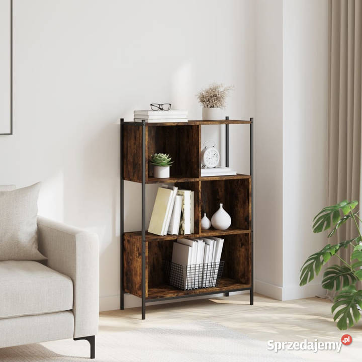 Regał przydymiony dąb 72x28x109 materiał sprzedam