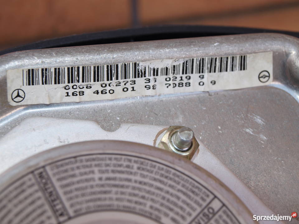 Mercedes A klasa Airbag poduszka kierowcy 1997 osobowe Kalisz