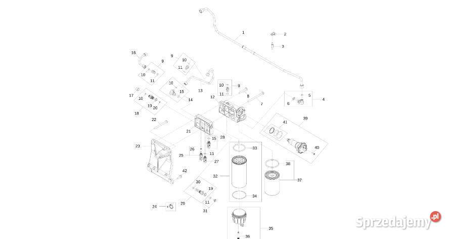 John Deere 9470RX Zawór RE540282 Silnik