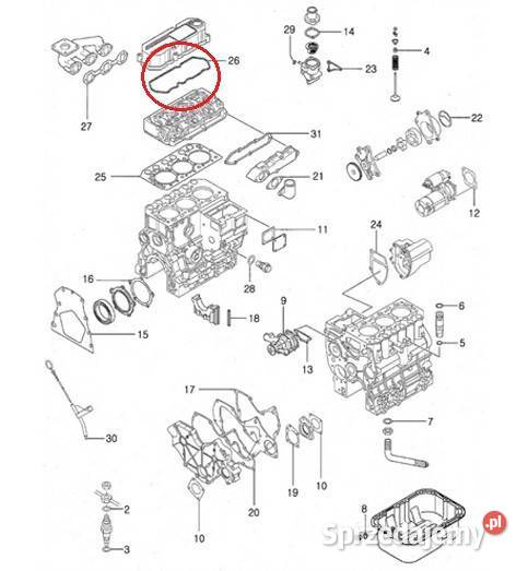 Uszczelka pokrywy zaworów LS XJ25 MD008784