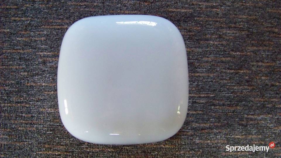 Lampa Plafon Szklany Klosz Kwadrat PRL Zakopane