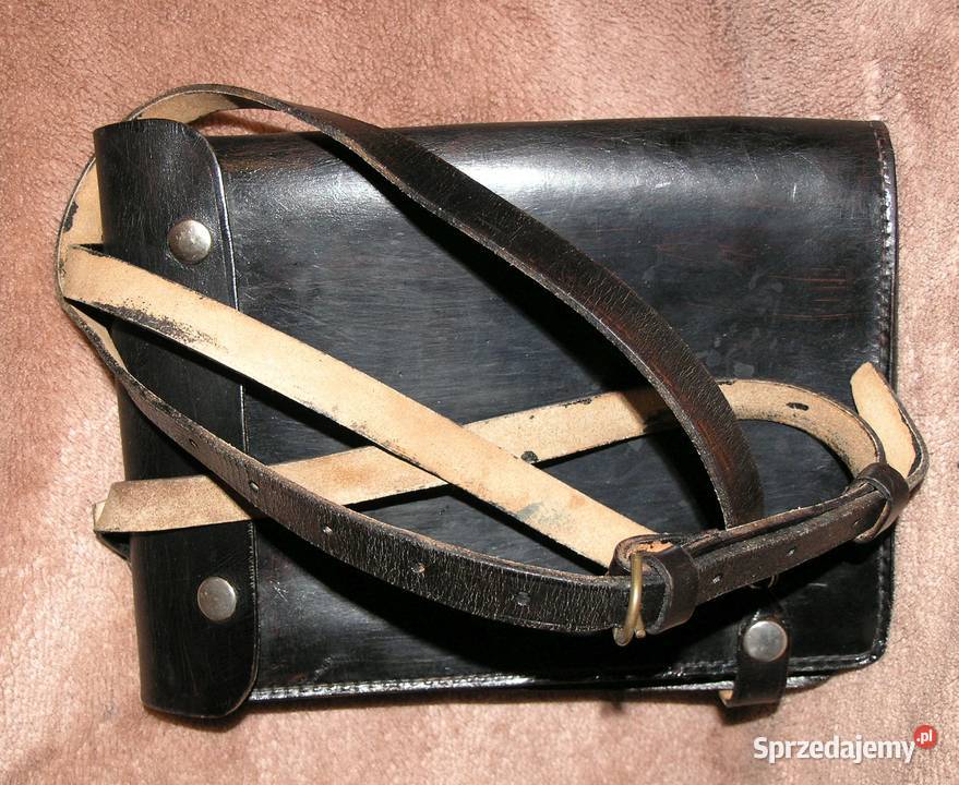 Mapnik dwustronny oficera SWA 2271 skóra Poznań