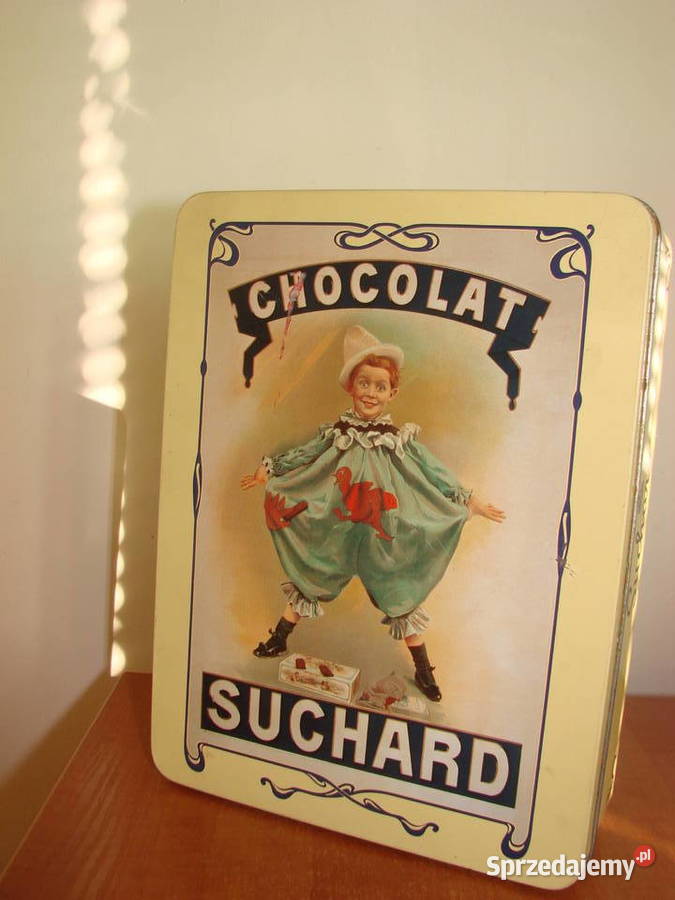 Chocolat Suchard blaszane pudełko Pruszcz Gdański