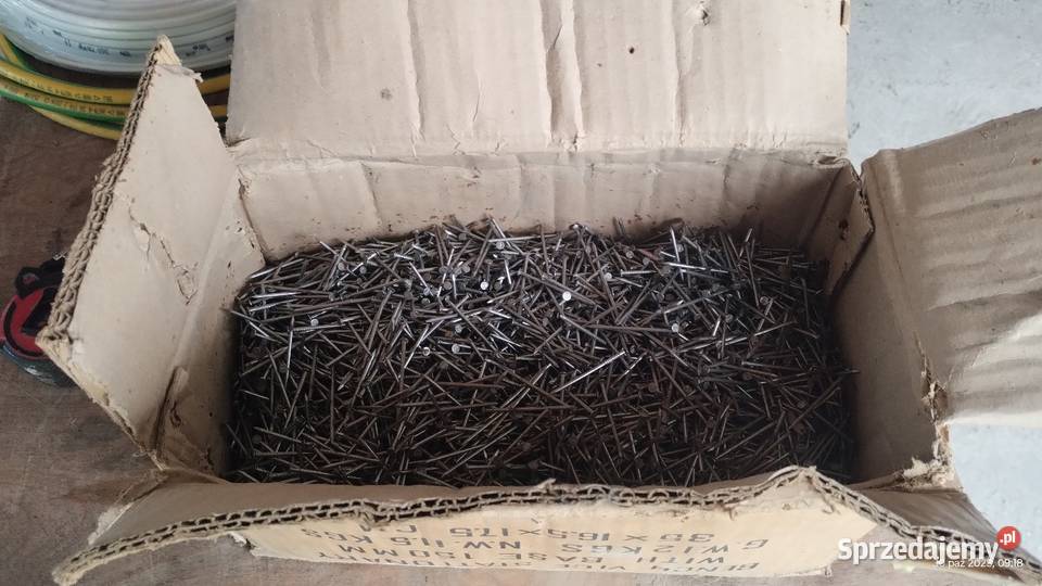Gwoździe stalowe ok 5 23 CALA nowe Dobryniów