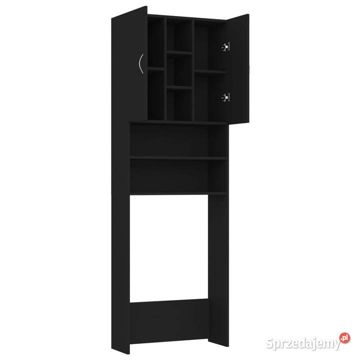 Szafka na pralkę czarna 64 x 255 x 190 WM808423