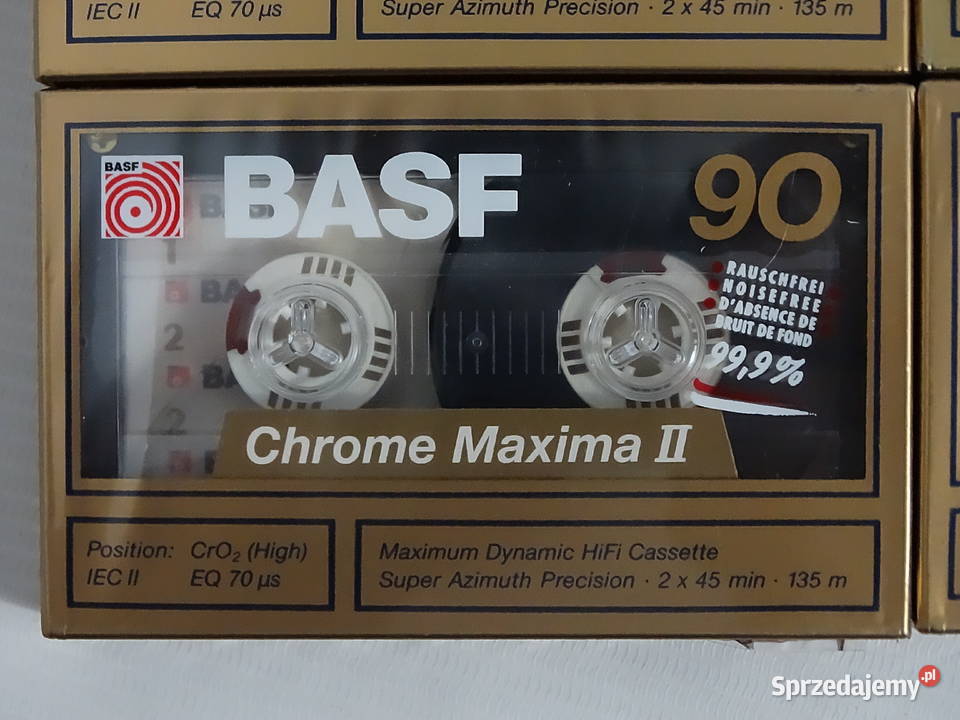 Nowe Kasety Magnetofonowe BASF Chrome Maxima II kaseta Biłgoraj