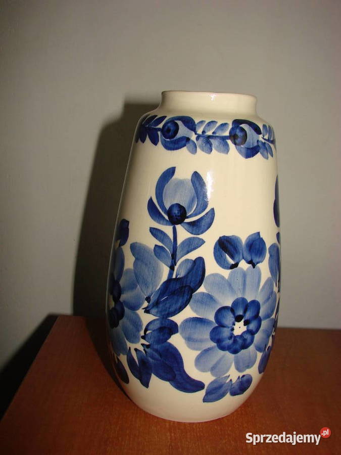 ZF Koło fajansowy wazon PRL Pruszcz Gdański