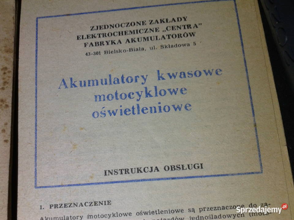 WSK oryginalna fabryczna instrukcja obslugi z Kęty