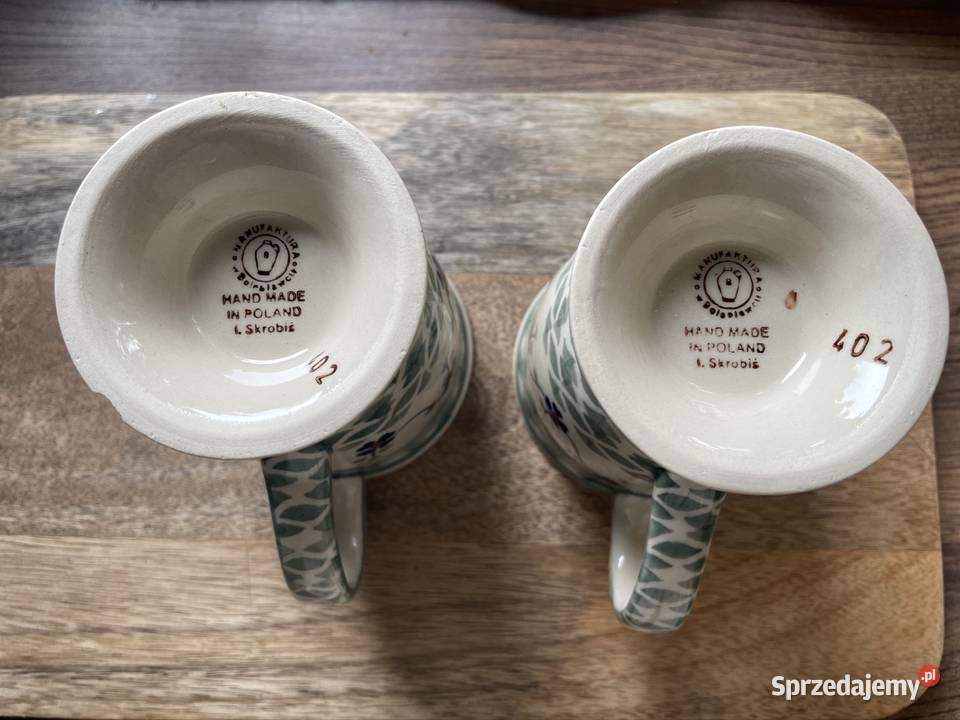 Kubek Mars na stopceceramika Bolesławiec Mostówka