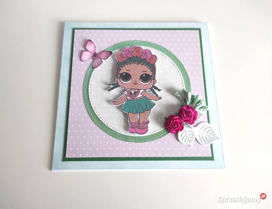 Kartka ręcznie robiona na urodziny LOL 2