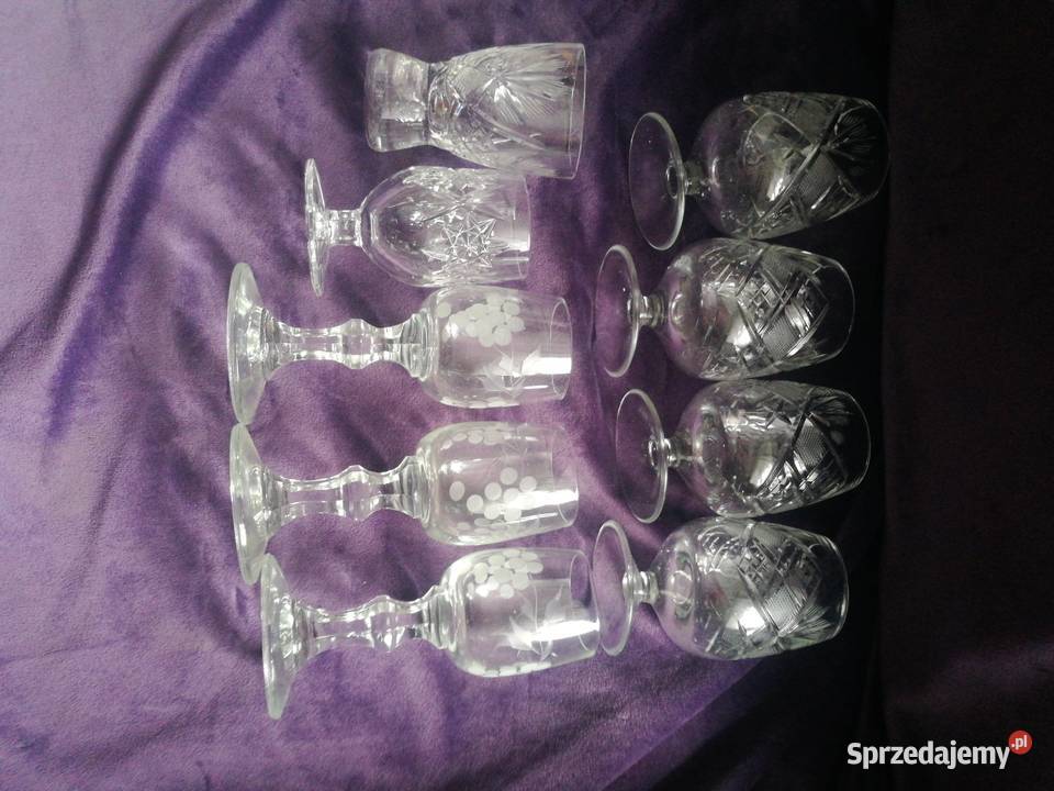 Zestaw różnych kieliszków prl Choszczno sprzedam