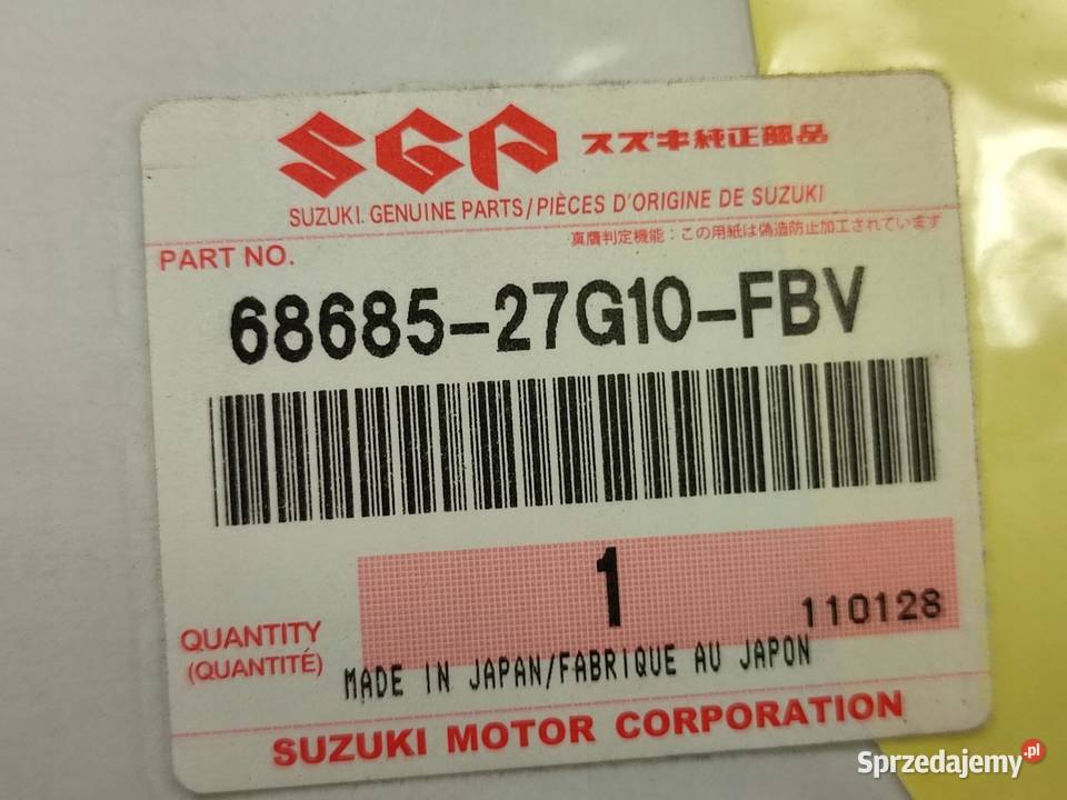 NAKLEJKA NA PRAWY BOCZEK SUZUKI DL 650 VSTROM sprzedam