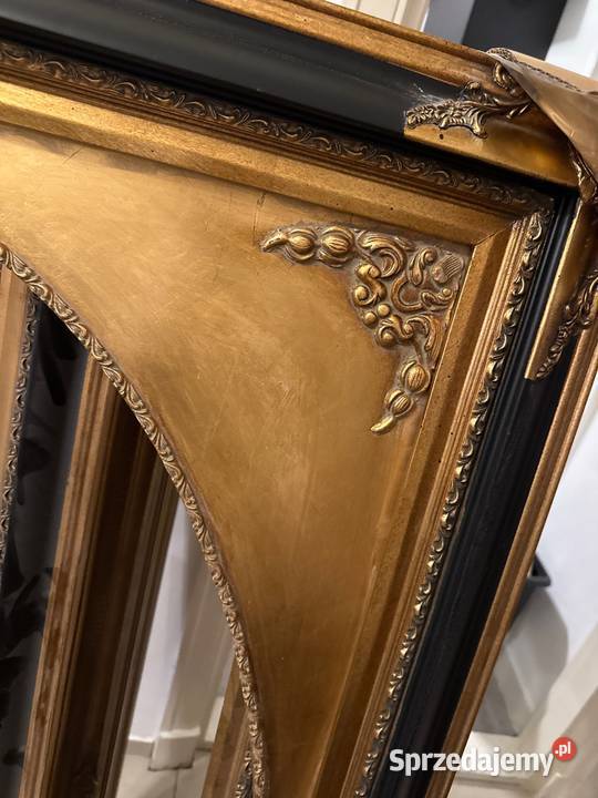 Ogromna pałacowa stara drewniana rama do obrazu Międzylesie sprzedam