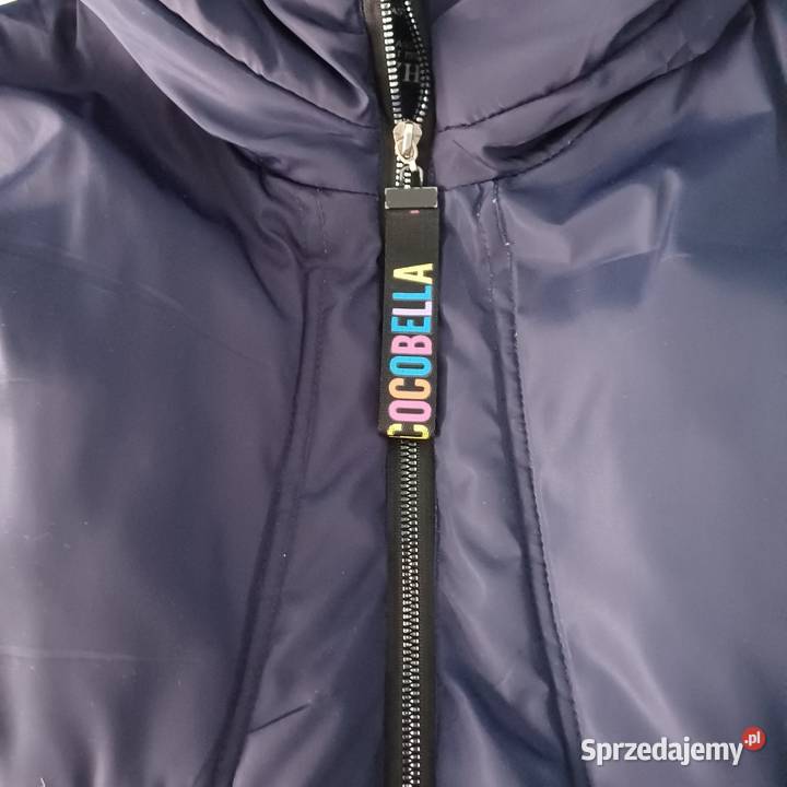 Kamizelka długa pikowana XXL granatowa damska Sieradz