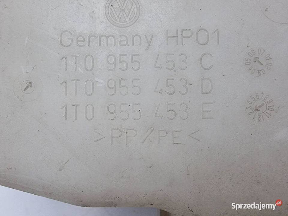 ZBIORNICZEK SPRYSKIWACZY VOLKSWAGEN TOURAN Pozostałe Lipno