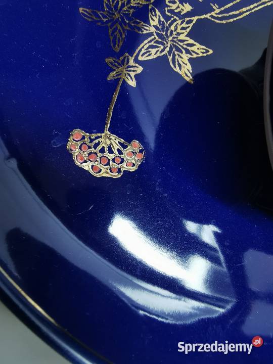 zestaw kobaltowy do mokki PRL lata 6070 lubelskie Lublin