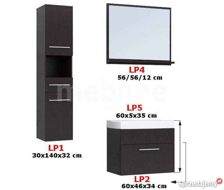 Meble łazienkowe TIPO 5 kolorów Fiolet połysk łódzkie Łódź sprzedam