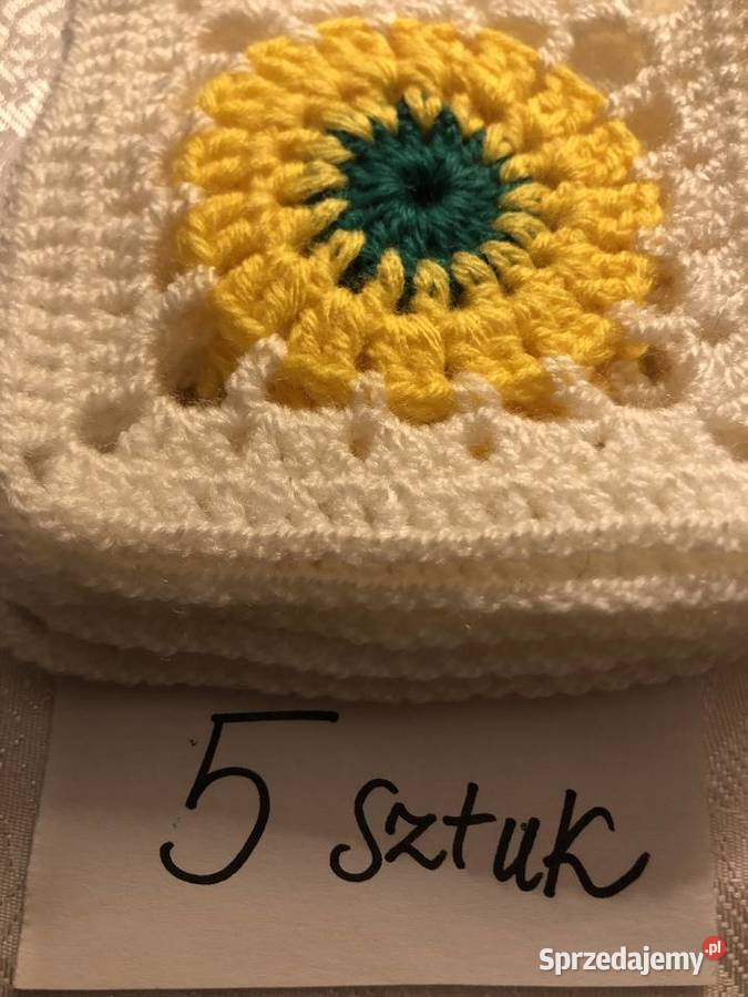 kwadrat babuni kwiaty poduszka narzuta95105 15 mazowieckie Zegrze