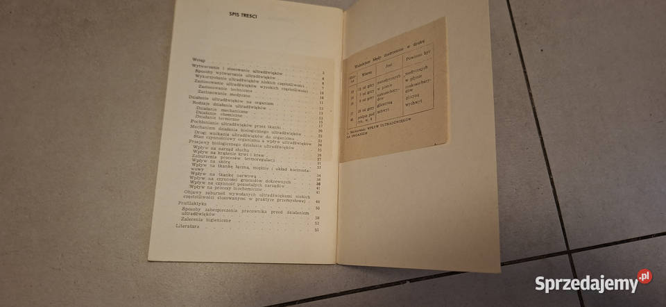 Pierwsze wydanie Wpływ ultradźwięków na organizm Łęczyca