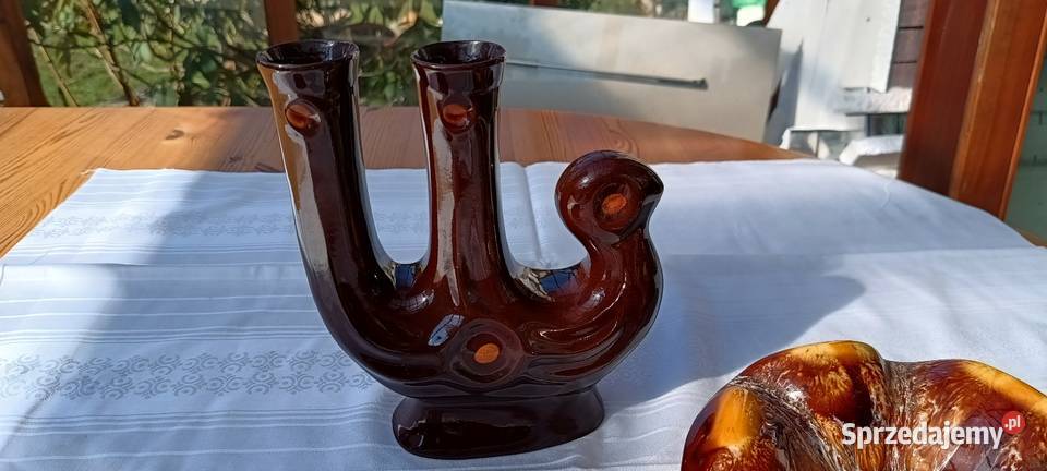 Świecznik milenium Kraków PRL Antyki, Sztuka, Kolekcje opolskie Nysa