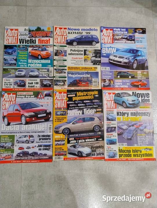 Gazetyczasopisma AutoŚwiatMotoryzacja 100 9805r Kraków sprzedam