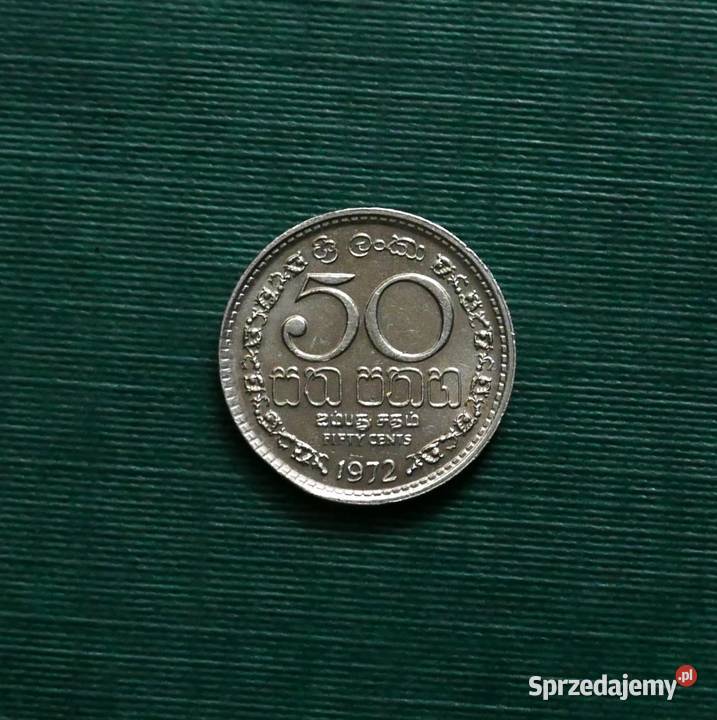 SRI LANKA 50 centów 1972r Numizmatyka Gliwice