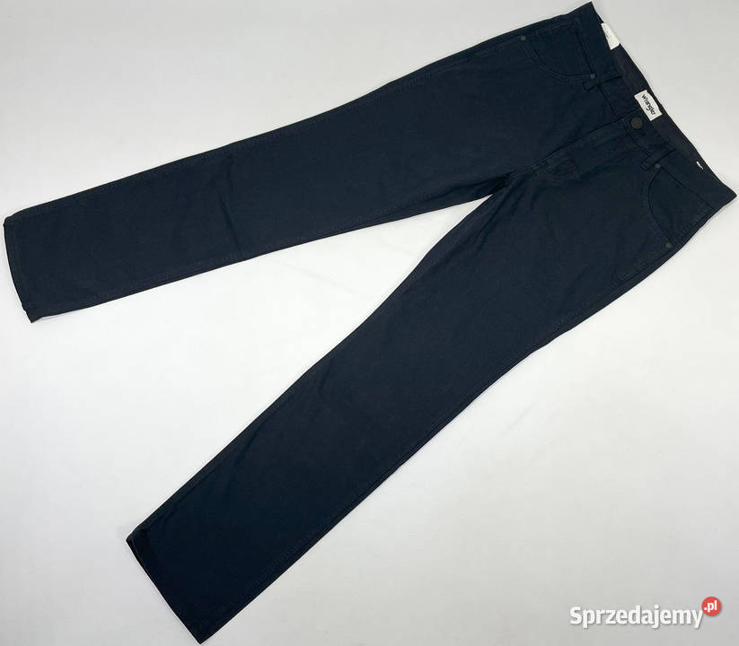 Spodnie męskie Wrangler Greensboro 803 Dark Navy niebieski Odzież codzienna kujawsko-pomorskie