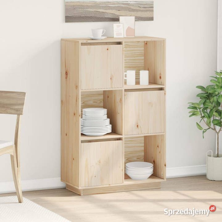 Szafka 74x35x117 lite drewno sosnowe WM814364 mazowieckie