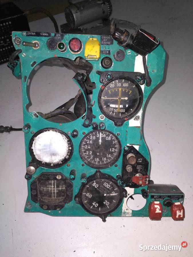 Kokpit samolotu Mig21 zegary Mig 21 zachodniopomorskie Dąbki