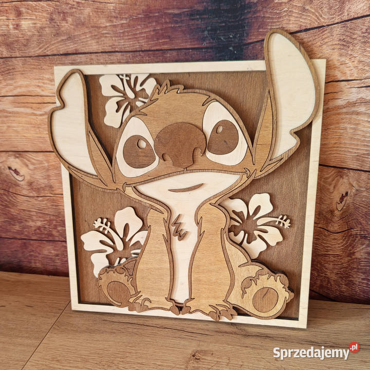 Stitch 3D z drewna 24 Warstwowy obraz handmade Bełchatów