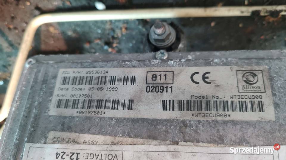 Moduł sterownik Allison Transmission 29536134 Książ Wielkopolski