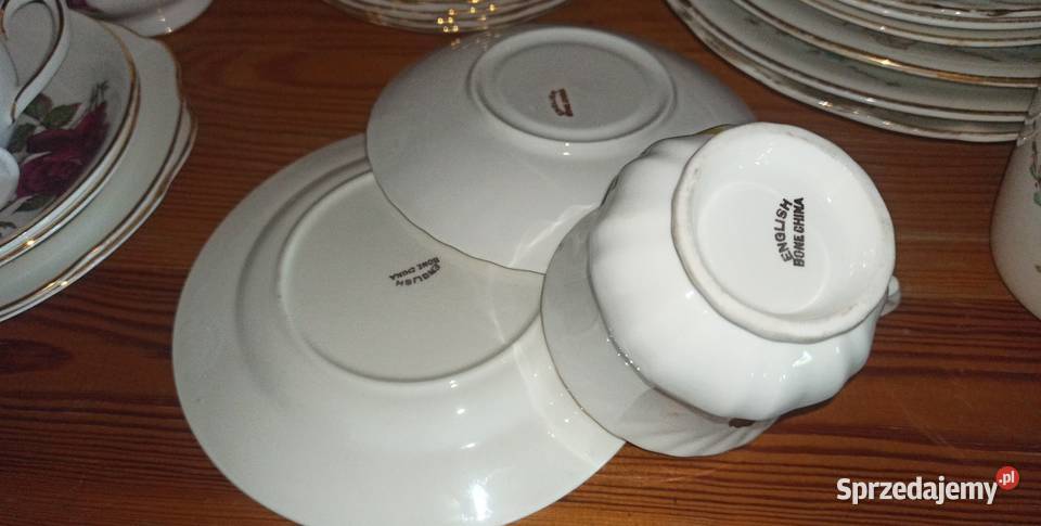 Filiżanka z talerzykiem z żółtą różą Syg English