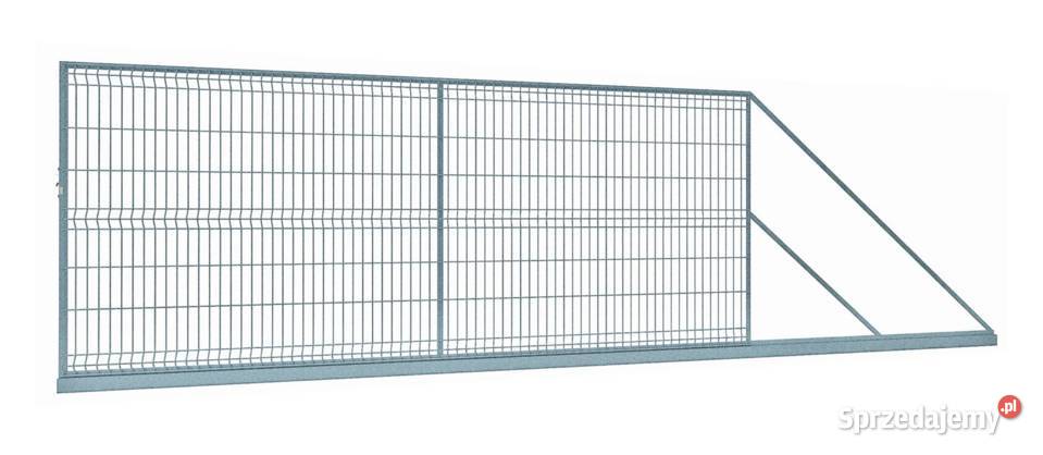 Brama przesuwna 3D POLBRAM kpl 4m OCRAL małopolskie Miechów