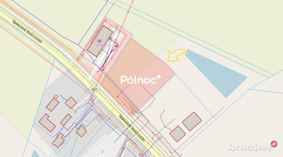 Działka inwestycyjna pod stację paliw myjnię Wandopol