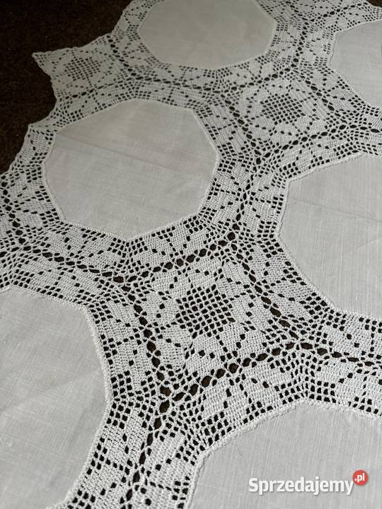 obrus szydełkowy rękodzieło wysokiej jakości śląskie Zabrze