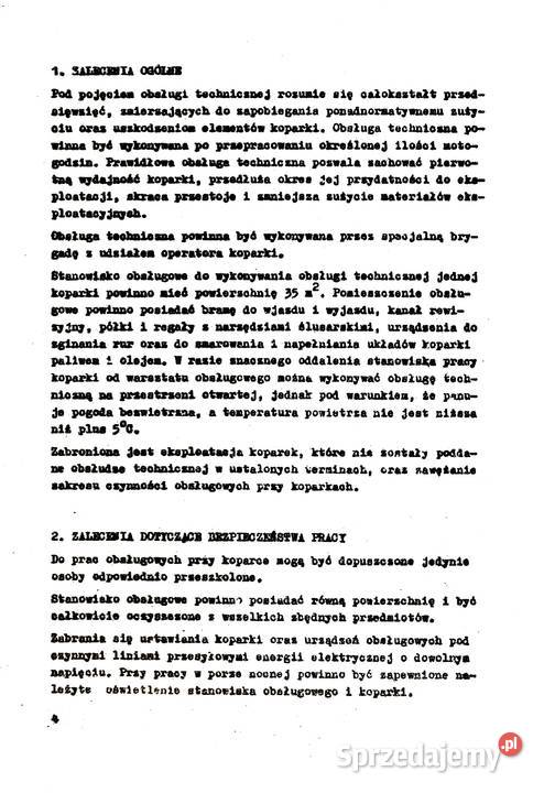 Jumz EO 2621A koparka budowlana instrukcja Stalowa Wola