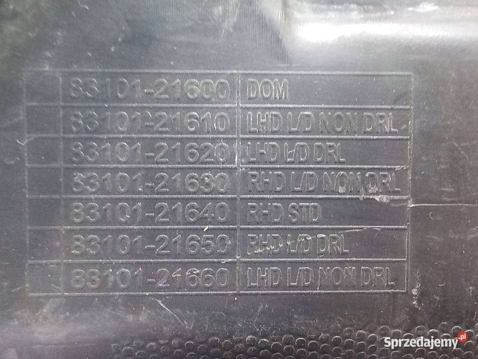 SSANGYONG RODIUS II TURISMO 20 B 13r lampa lewa Lampy przednie Suków