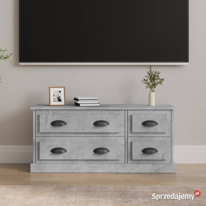 Szafka pod TV szarość betonu 100x355x45 WM816452 mazowieckie Warszawa