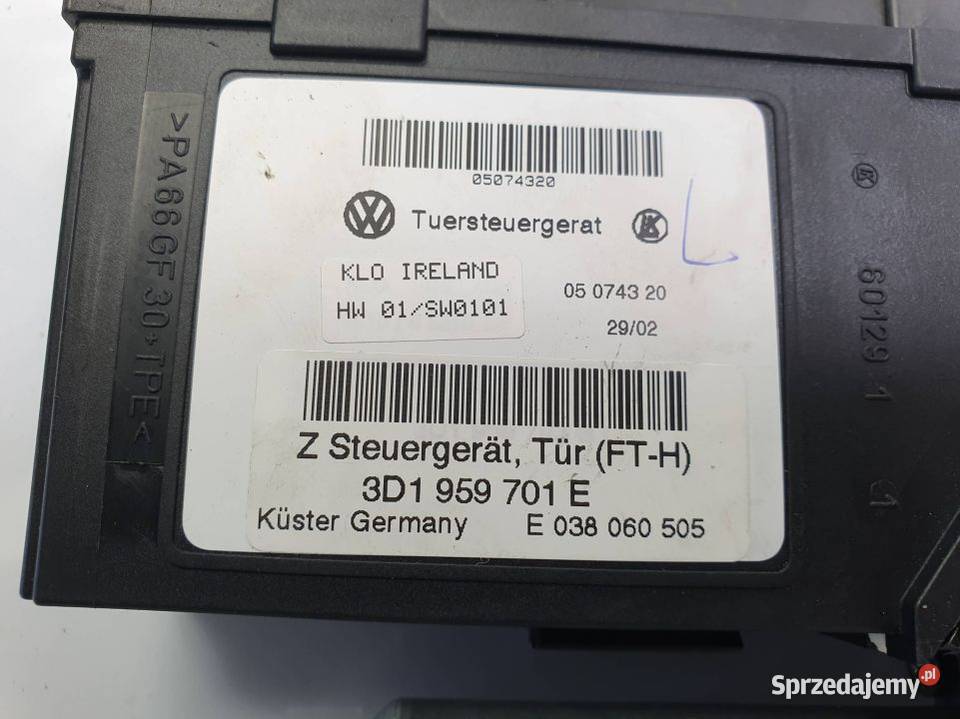 MECHANIZM VOLKSWAGEN PHAETON 60 W12 3D1959701E Lipno
