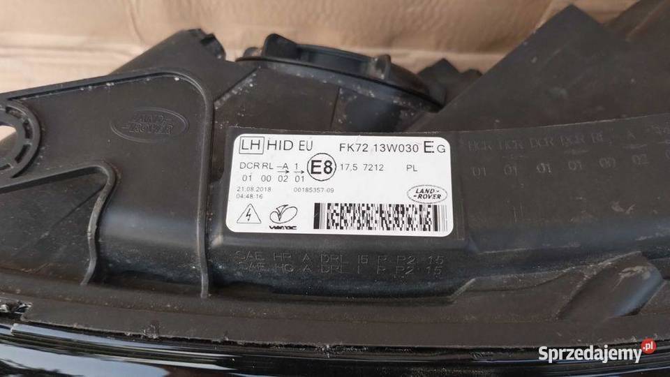 Lampa Przód Lewa Bi Xenon Led Land Rover osobowe
