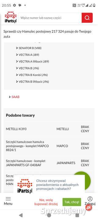 Nowe Szczęki hamulcowe hart 217323 opel astra f Wrocław