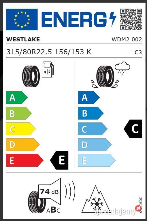 WEST LAKE WDM2 31580 R225 Opony Napędowe 80 Zarębki sprzedam