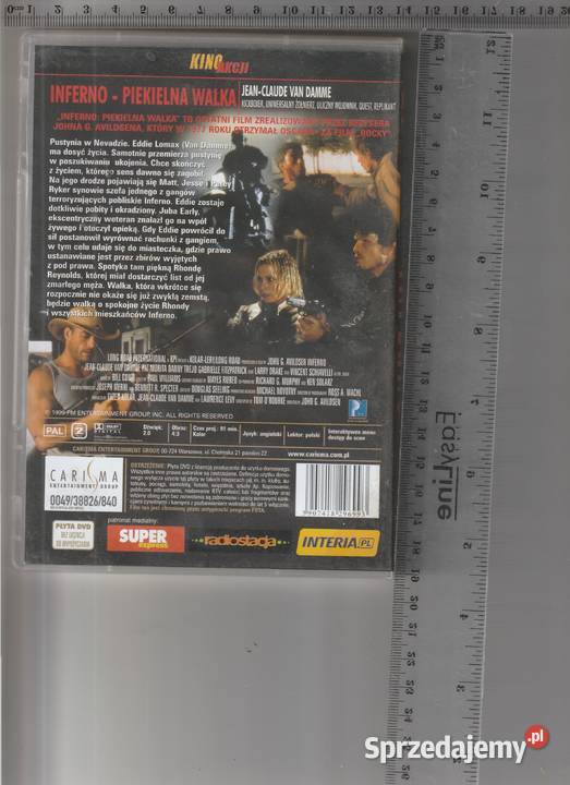 Inferno piekielna walka Van Damme DVD Pruszków